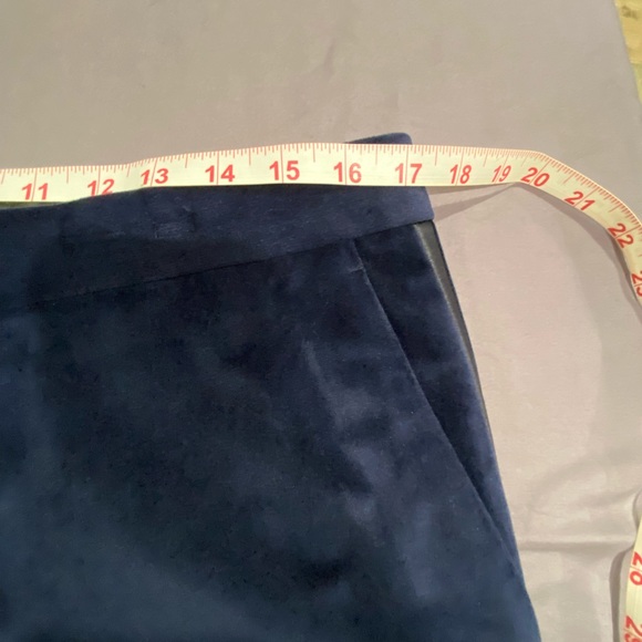Blue velvet tuxedo pants - Picture 4 of 6